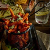 Black Round Fryer Serving Basket